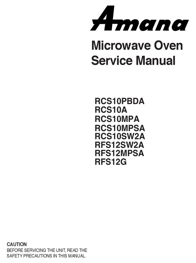 Amana RCS10PBDA User manual