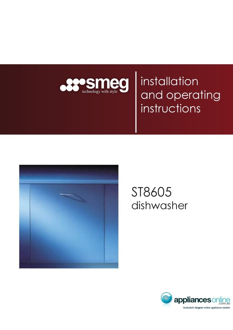 Smeg ST8605 Installation and operating instructions
