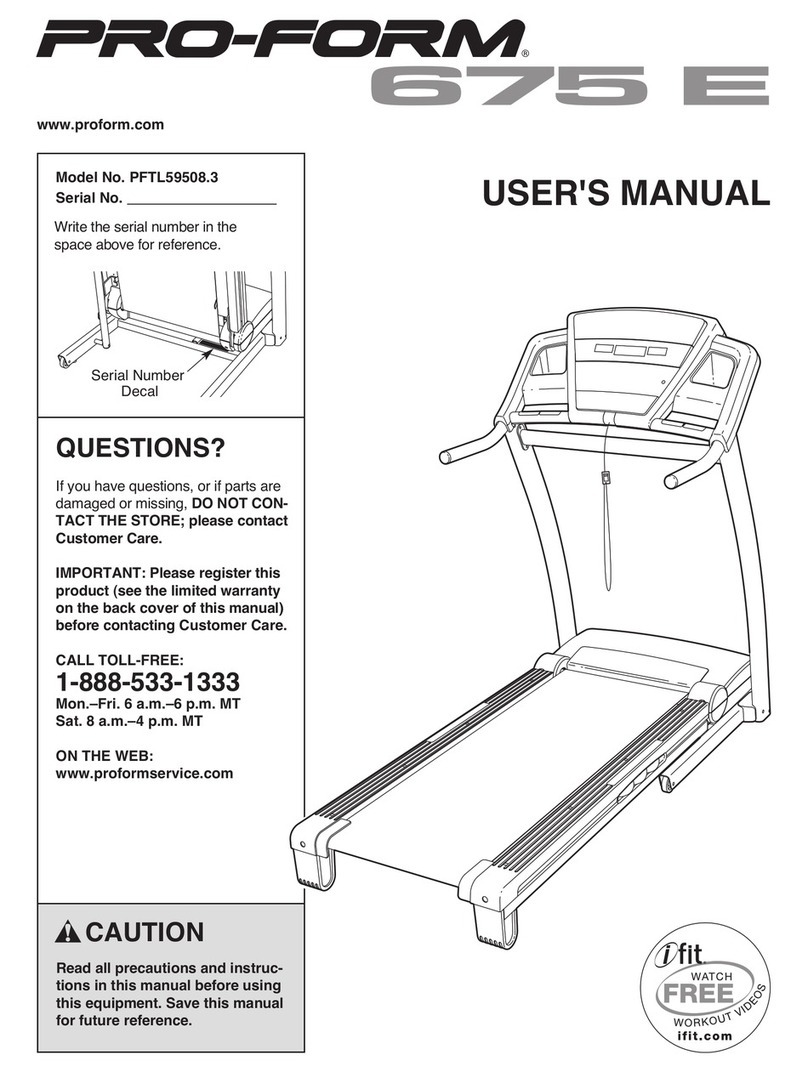 Pro-Form PFTL59508.3 User manual