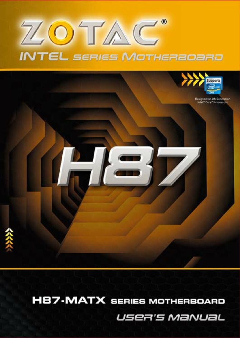 Zotac Intel Series User manual