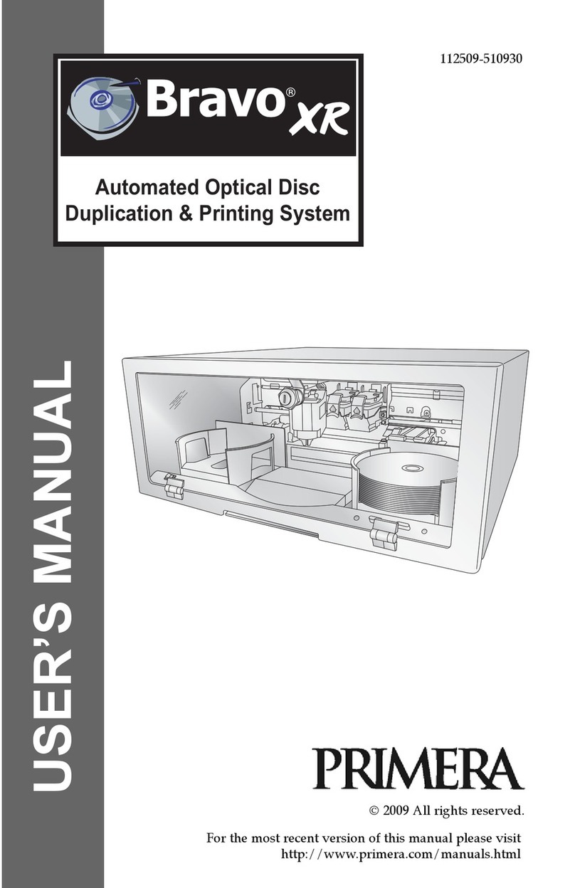 Primera Bravo XR user manual