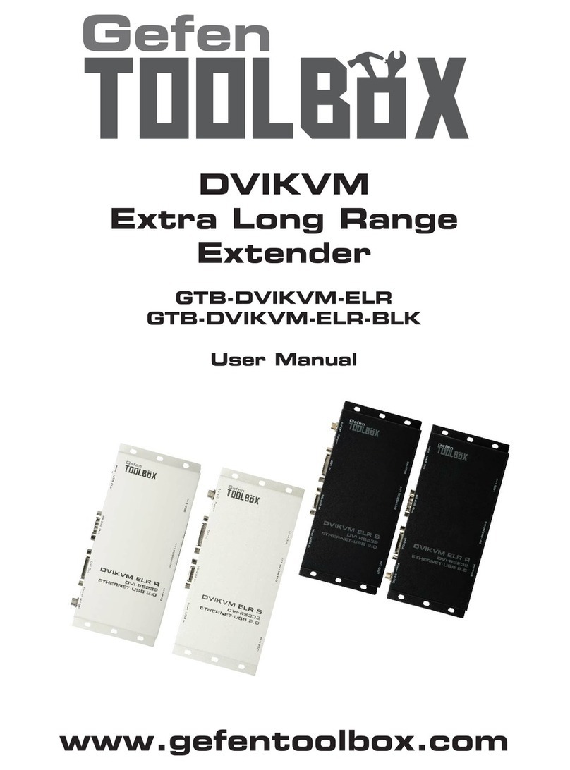 Gefen GTB-DVIKVM-ELR User manual Gefen GTB-DVIKVM-ELR User manual
