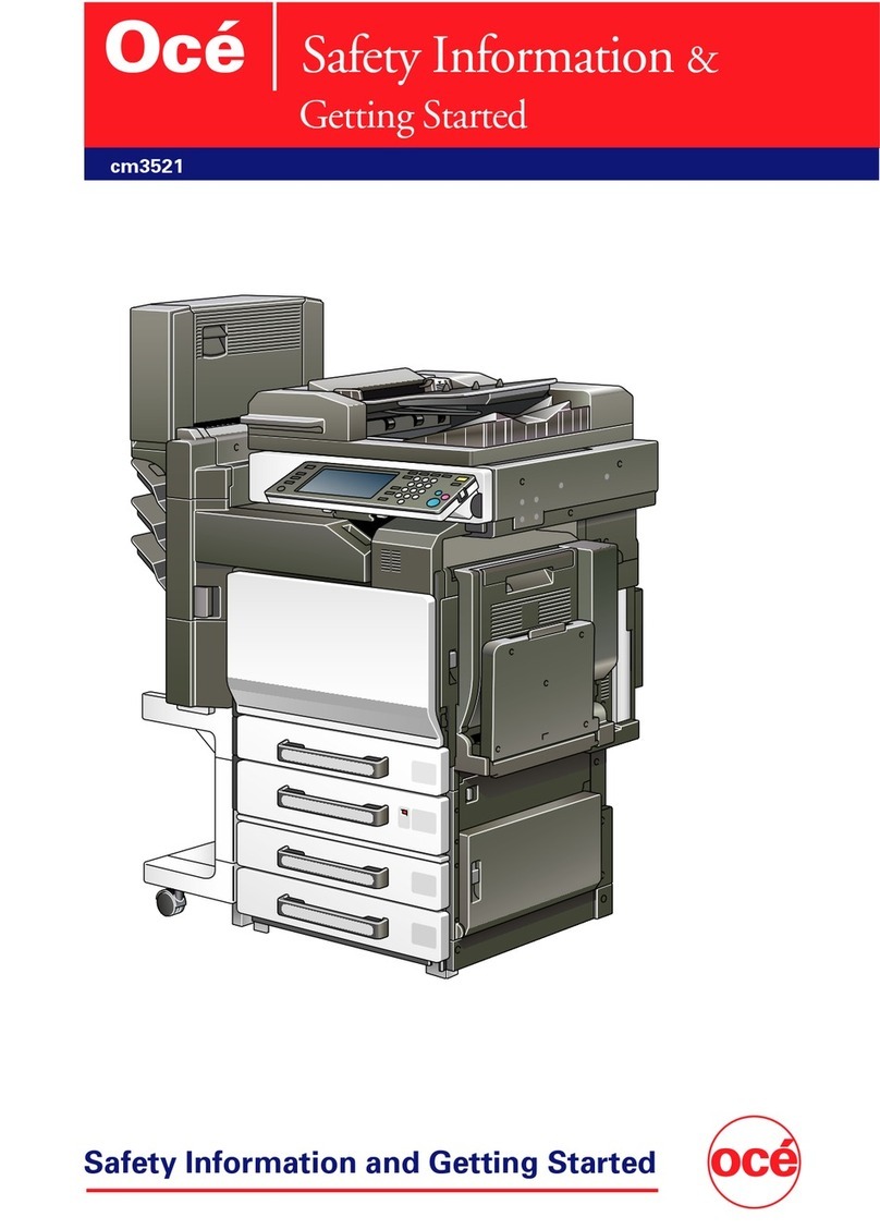 Oce cm3521 User manual
