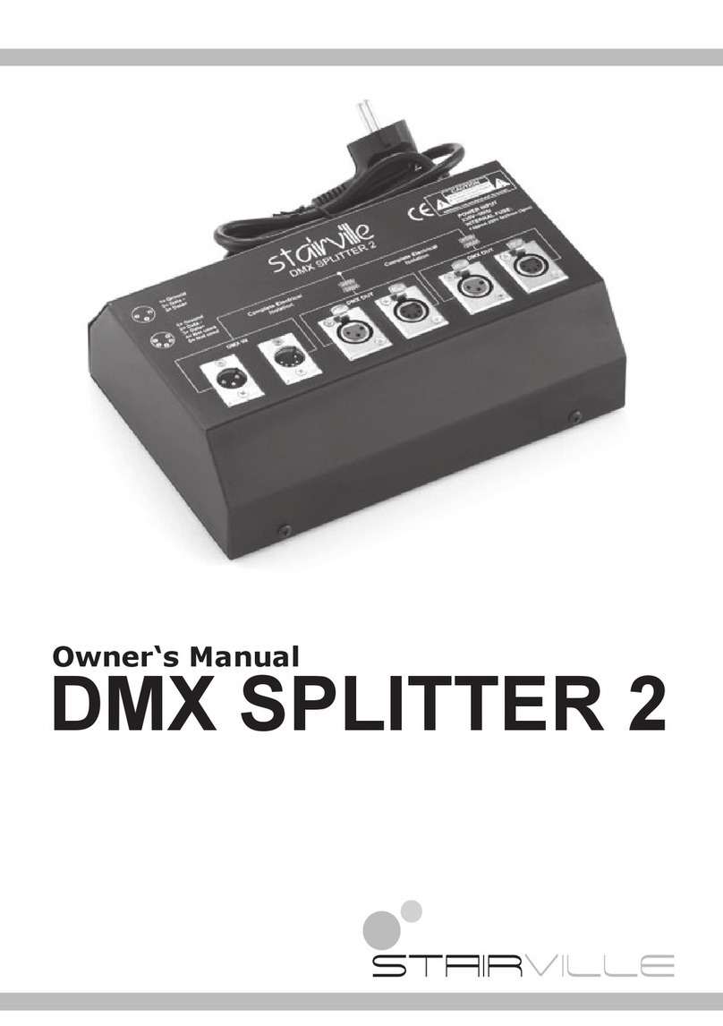 STARVILLE DMX SPLITTER 2 owner's manual