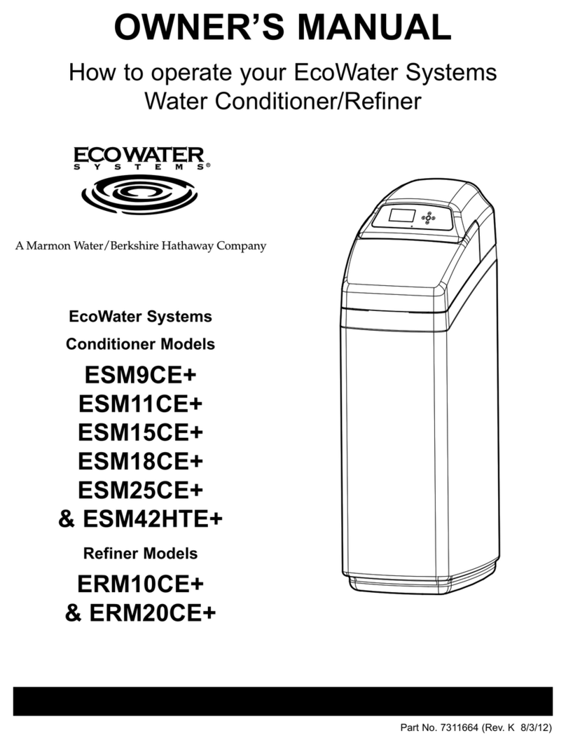 EcoWater ESM9CE+ owner's manual