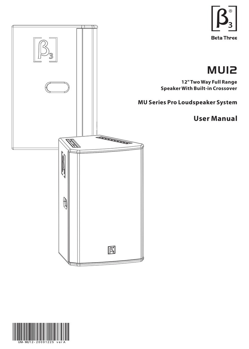 Beta Three MU Series Pro user manual