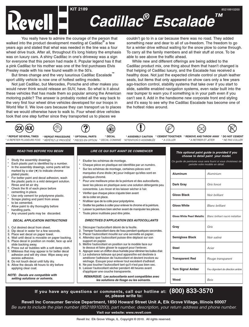 REVELL KIT 2189 User manual