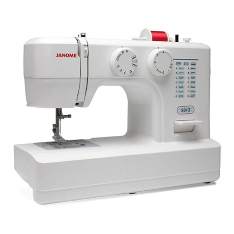 Janome 5812 User manual Janome 5812 User manual