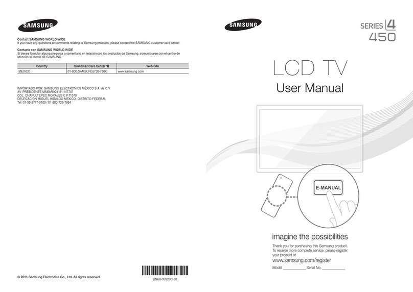 Samsung LN26D450G1D User manual