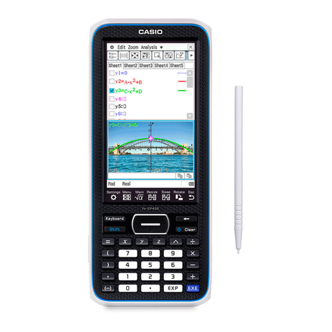 Casio ClassPad II fx-CP400+E User manual Casio ClassPad II fx-CP400+E User manual