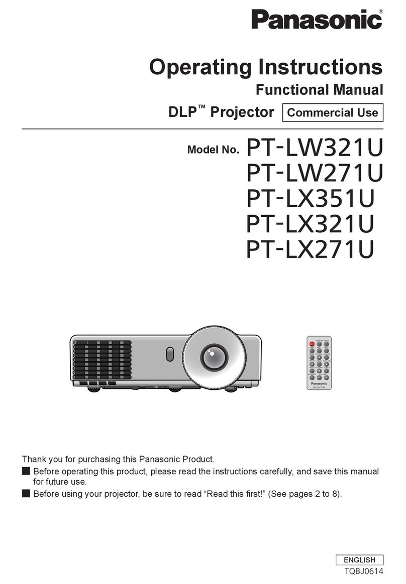 Panasonic PT-LW321U operating instructions