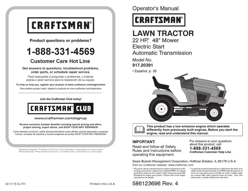Craftsman 917.20391 Operator's manual