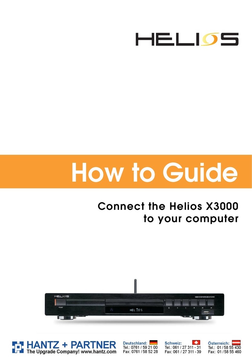 HANTZ HELIOS X3000 User manual