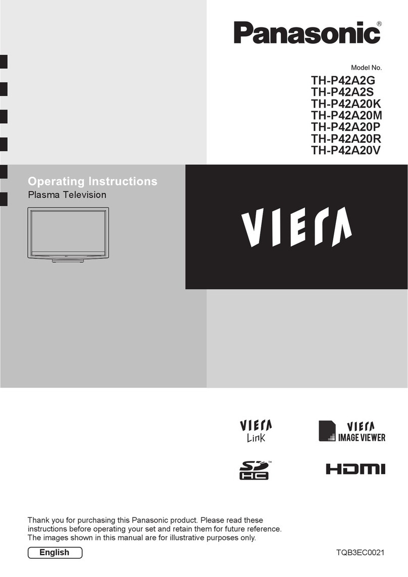Panasonic VIERA TH-P42A2G User manual Panasonic VIERA TH-P42A2G User manual
