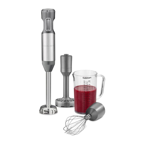 Cuisinart Hurricane CSB-750H INSTRUCTION AND RECIPE BOOKLET