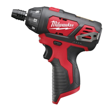 Milwaukee M12 BSD User manual
