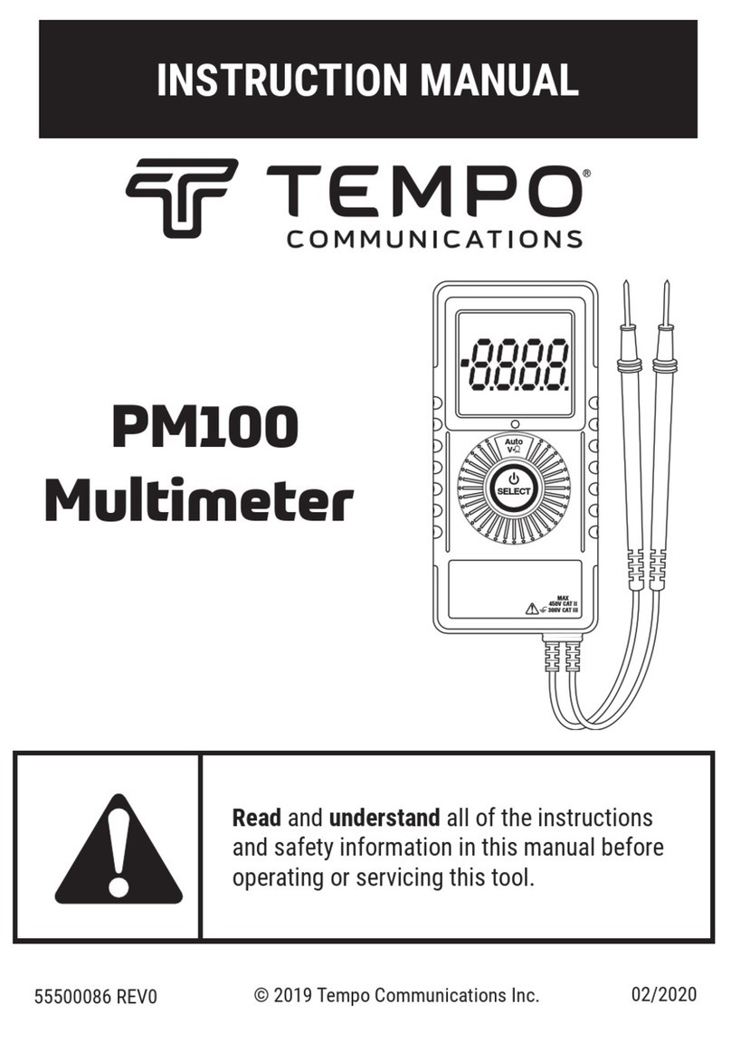 Tempo Communications PM100 User manual