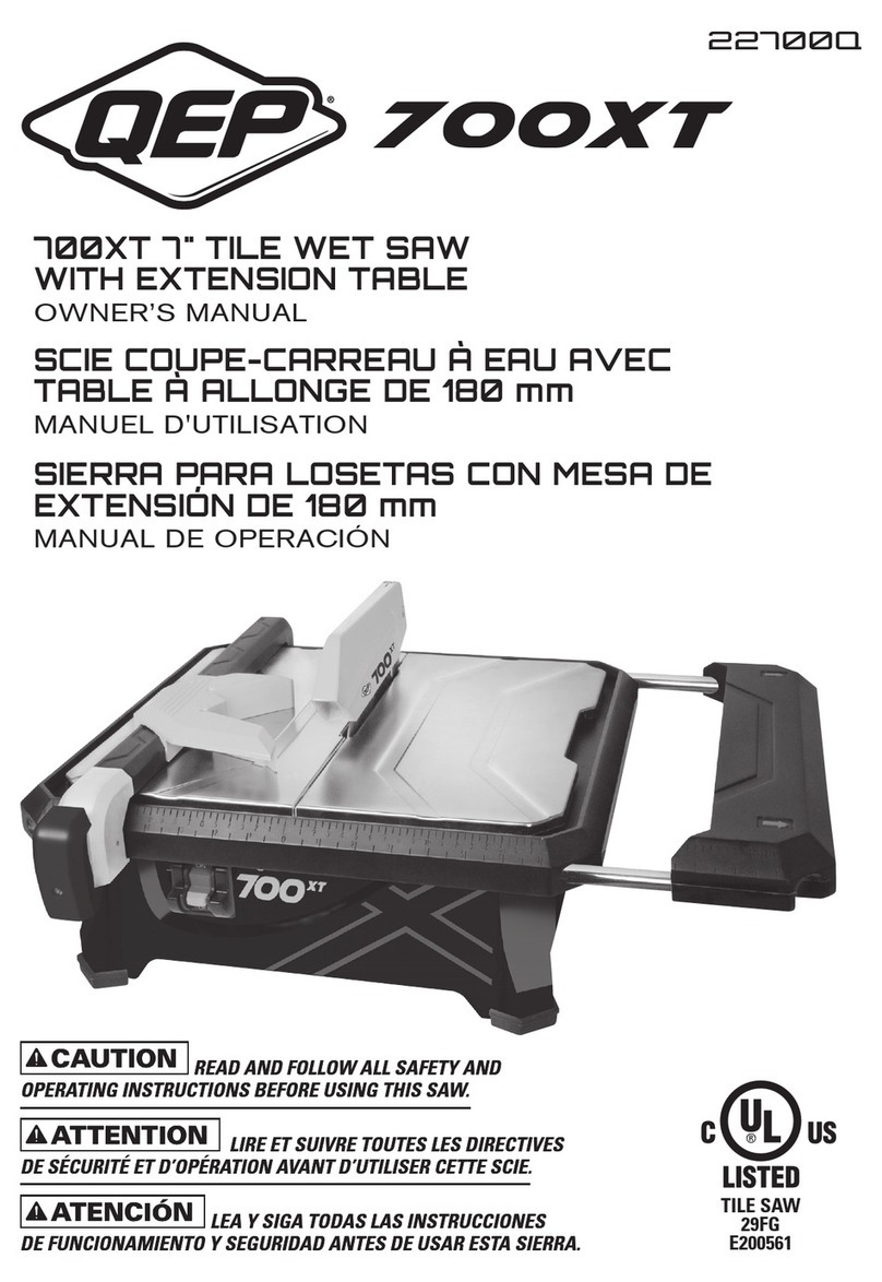 QEP 700XT User manual