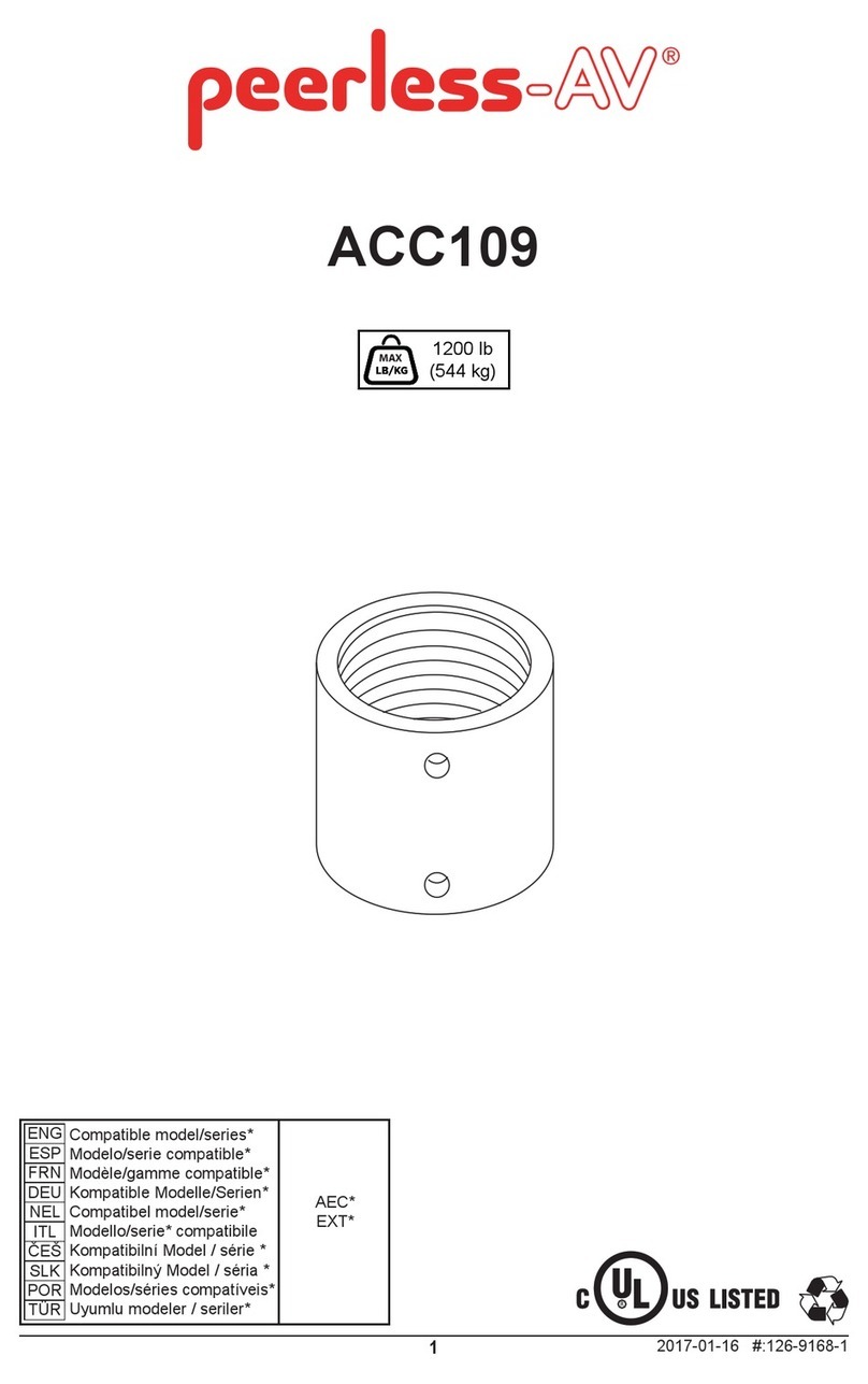 peerless-AV ACC109 manual