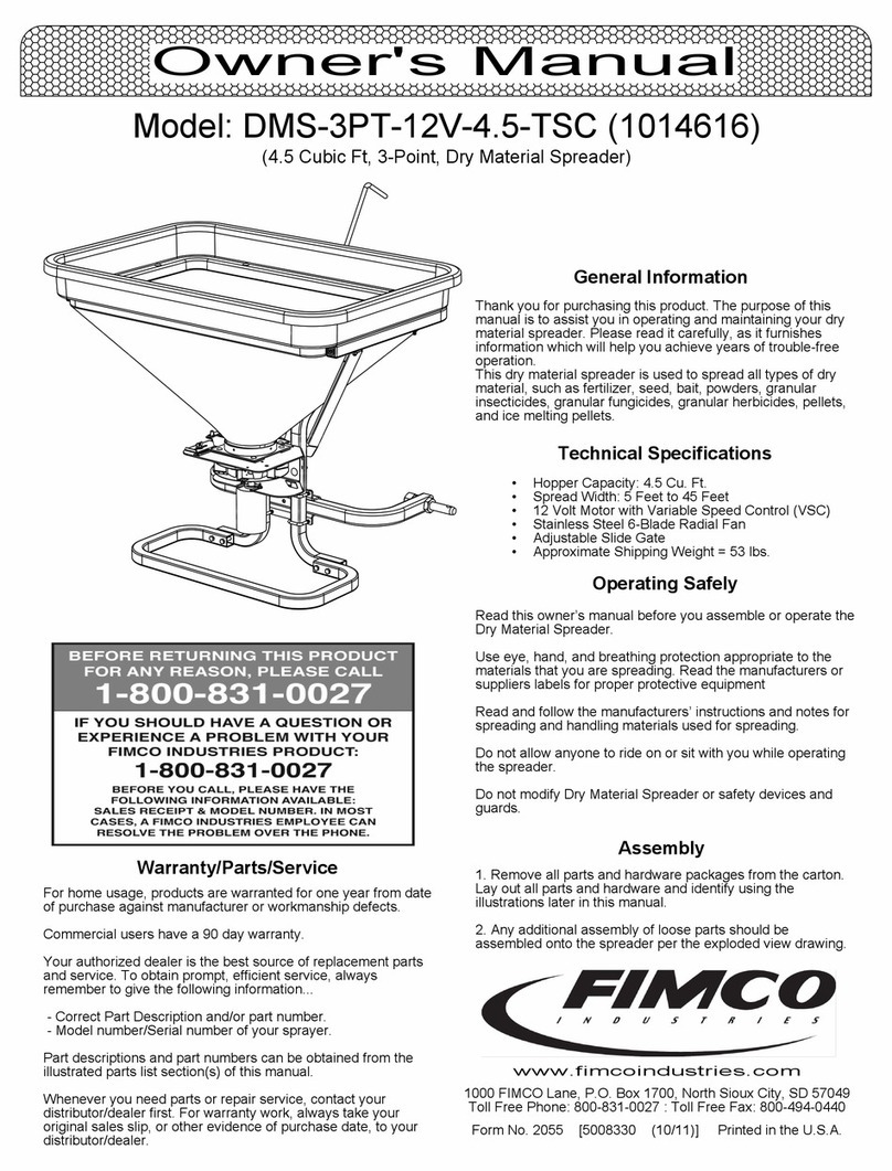 Fimco DMS-3PT-12V-4.5-TSC owner's manual