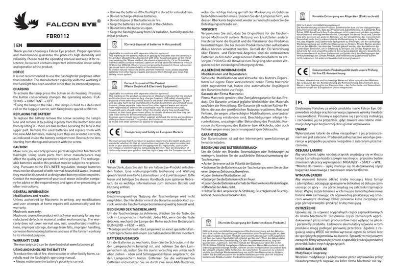 FALCON EYE FBR0112 quick start guide
