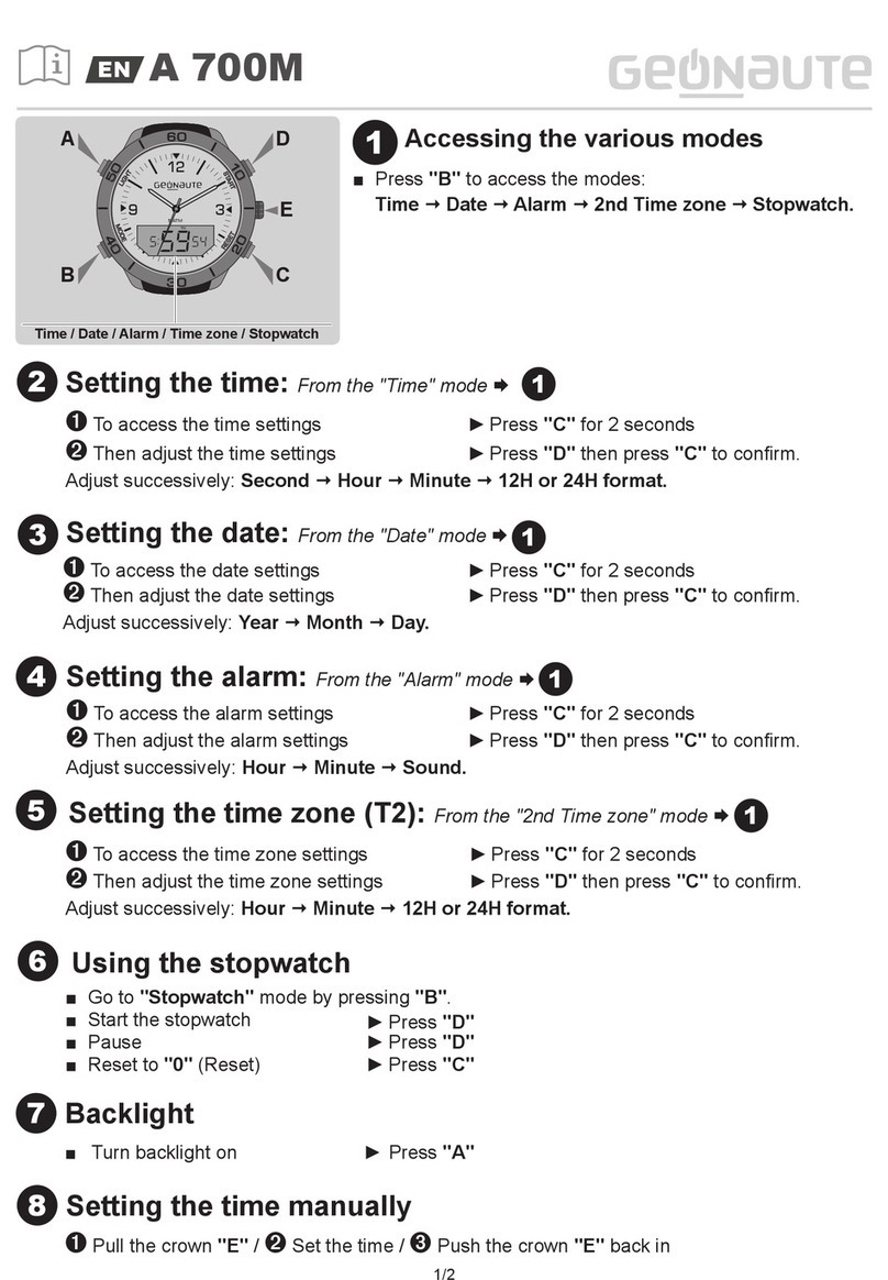 GEONAUTE A 700M User manual