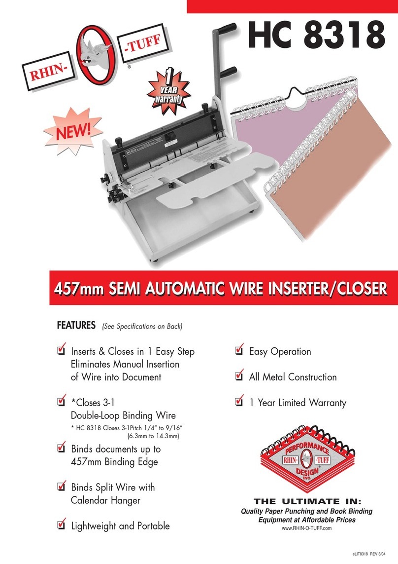 Rhin-O-Tuff HC-8318 User manual Rhin-O-Tuff HC-8318 User manual
