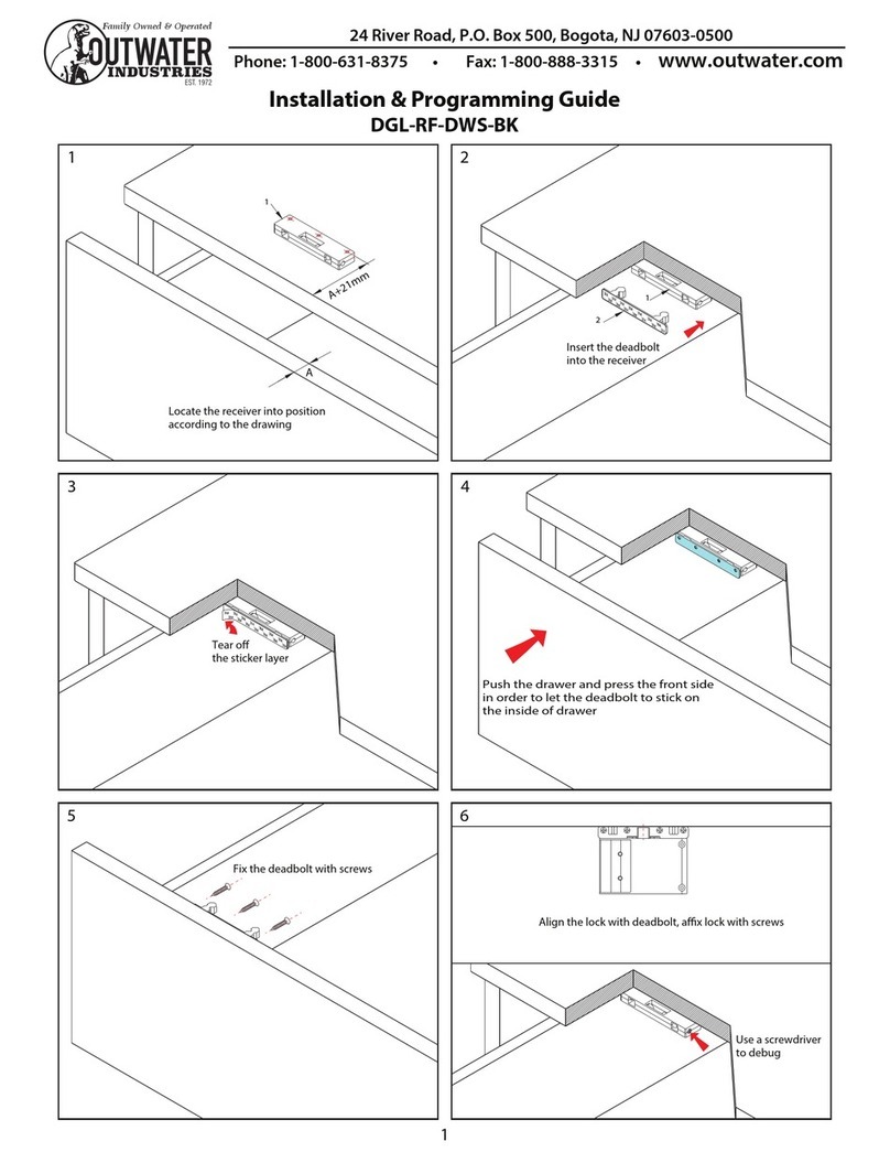 Outwater DGL-RF-DWS-BK Operating instructions