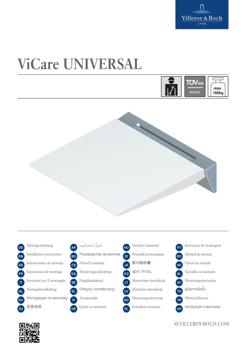 Villeroy & Boch ViCare UNIVERSAL 921703 68 User manual