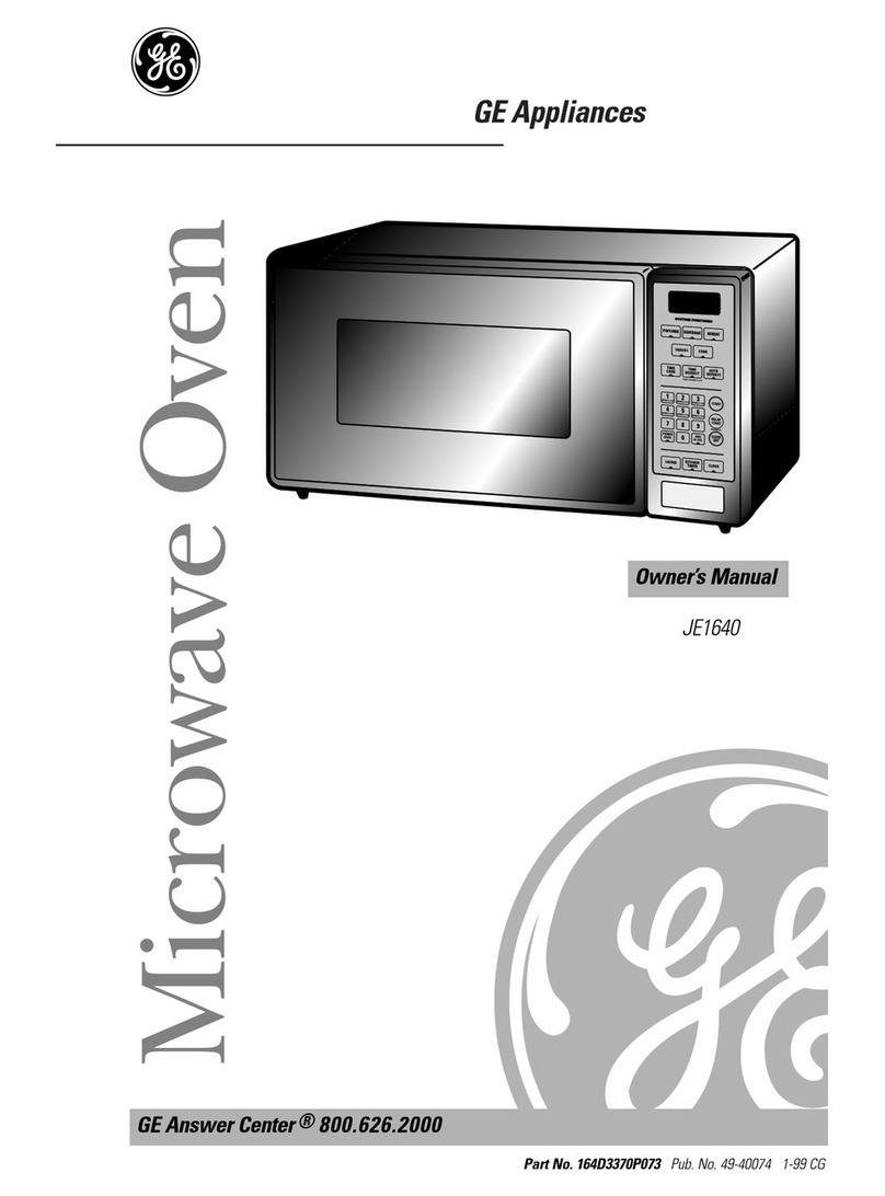 GE JE1640 User manual