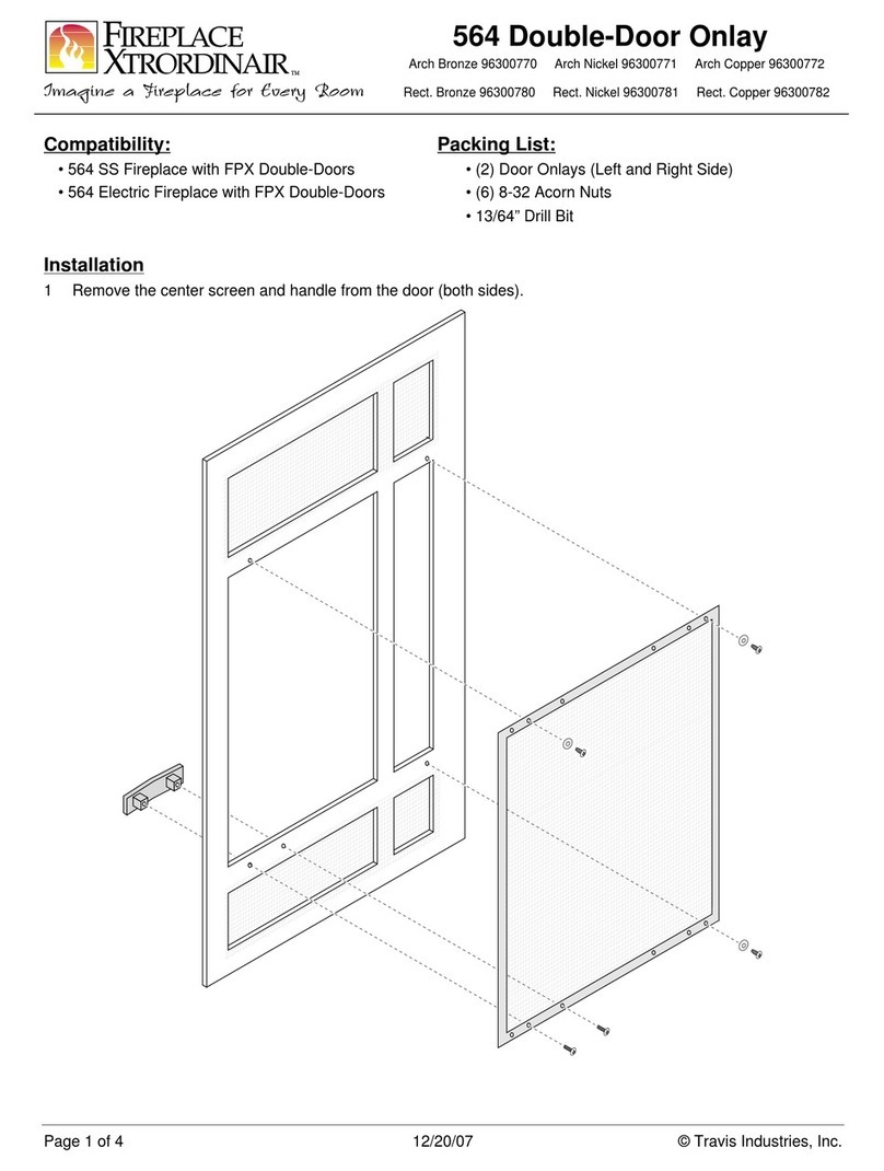 Travis Industries Fireplace Xtrordinair 96300770 User manual Travis Industries Fireplace Xtrordinair 96300770 User manual