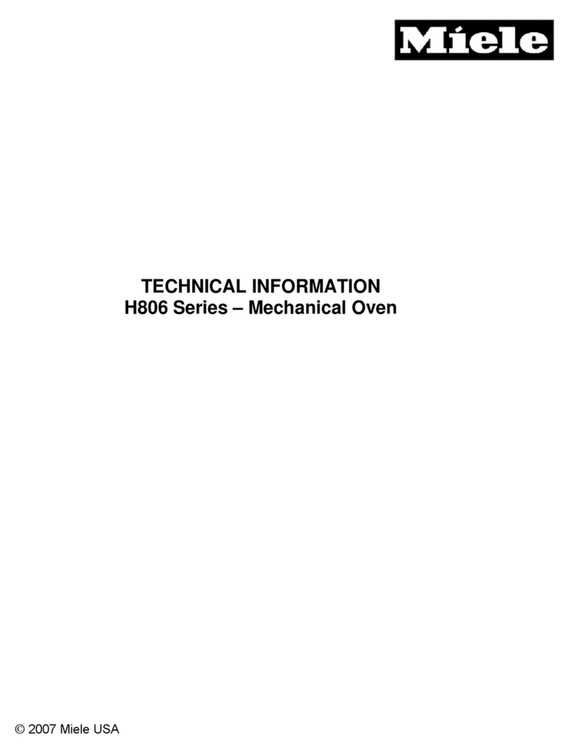 Miele H806 Series technical information Miele H806 Series technical information