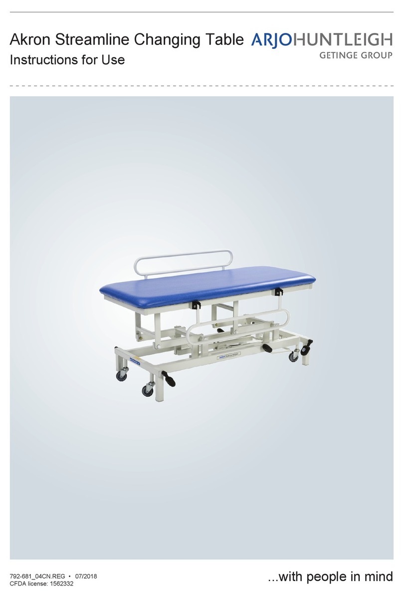 ARJO HUNTLEIGH Akron Streamline 2211 Instructions for use