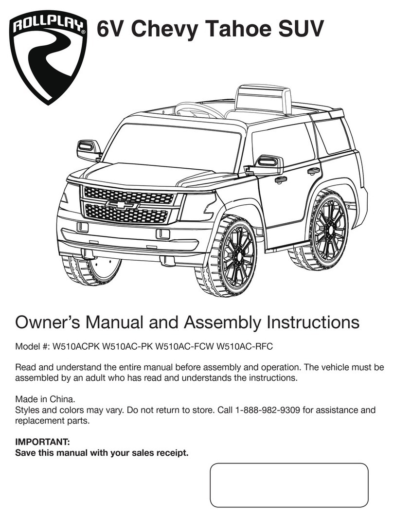 Rollplay W510AC-FCW Assembly instructions Rollplay W510AC-FCW Assembly instructions