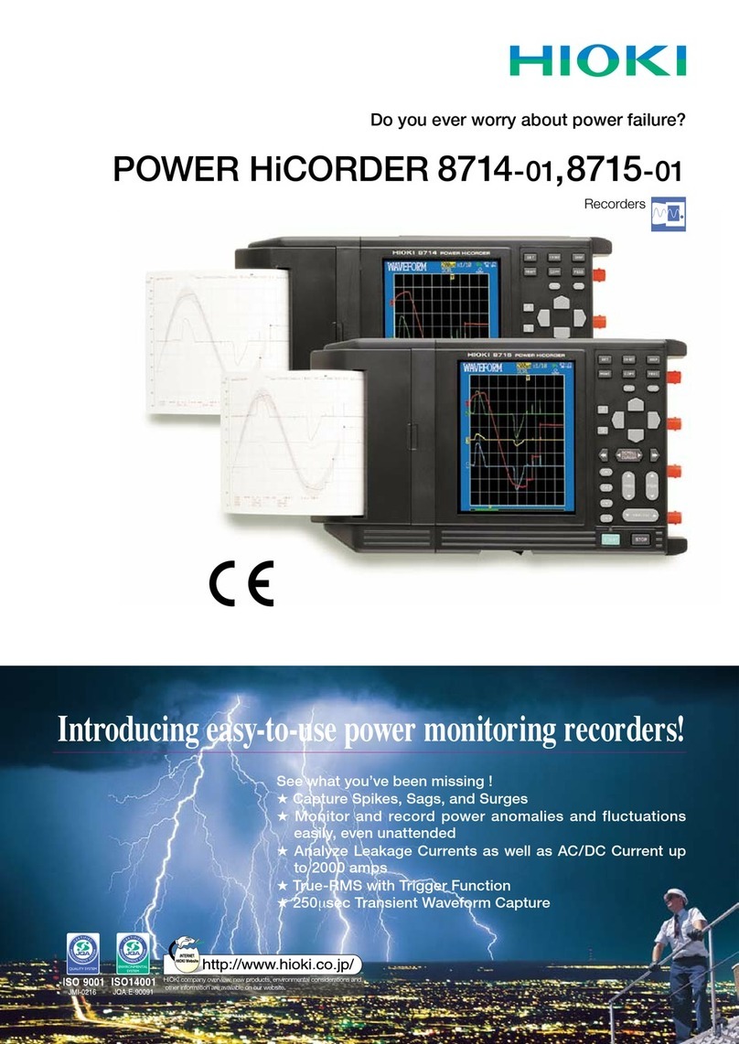 Hioki 8715-01 User manual