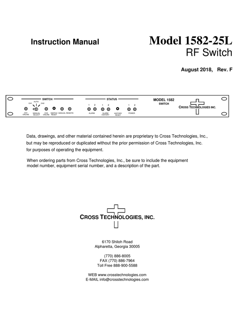 Cross Technologies 1582-25L instruction manual Cross Technologies 1582-25L instruction manual
