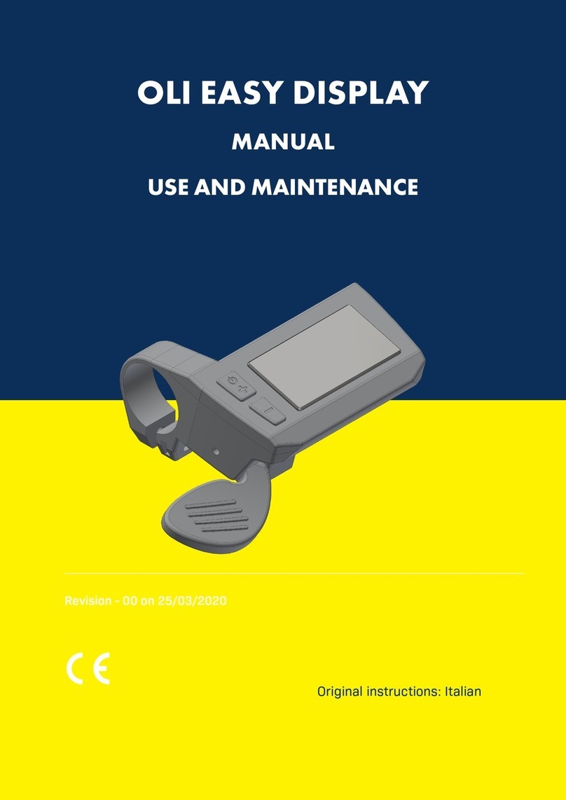 OLI EASY DISPLAY Manual use and maintenance