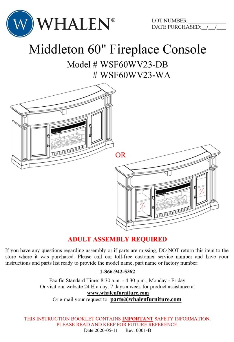 Whalen Middleton WSF60WV23-DB manual Whalen Middleton WSF60WV23-DB manual