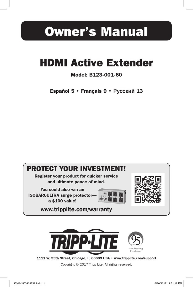 Tripp Lite B123-001-60 User manual