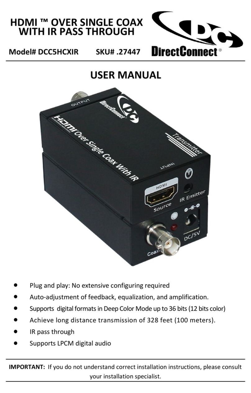 DirectConnect DCC5HCXIR user manual
