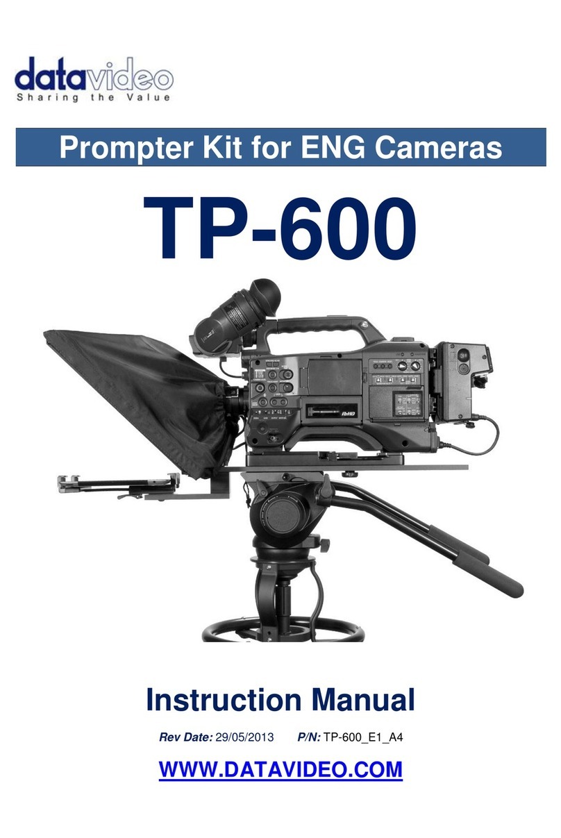 Data Video TP-600 instruction manual