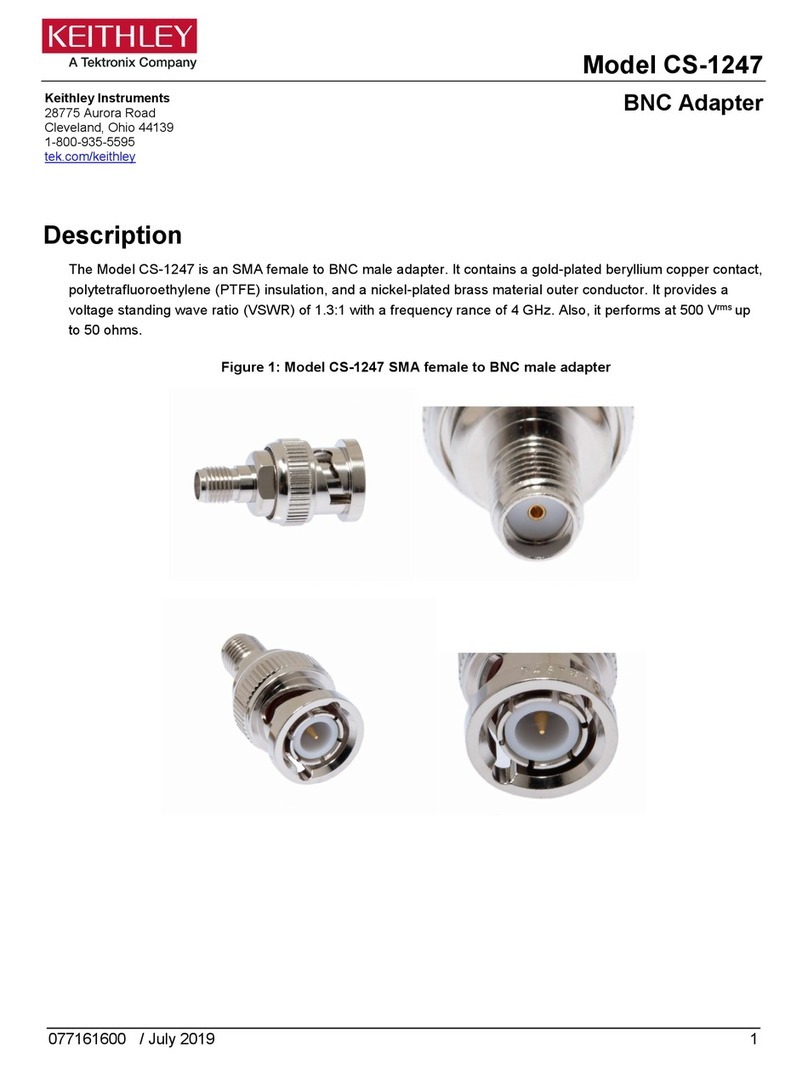 Tektronix Keithley CS-1247 User manual