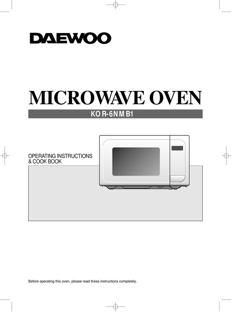 Daewoo KOR-6NMB1 Operating instructions & cook book