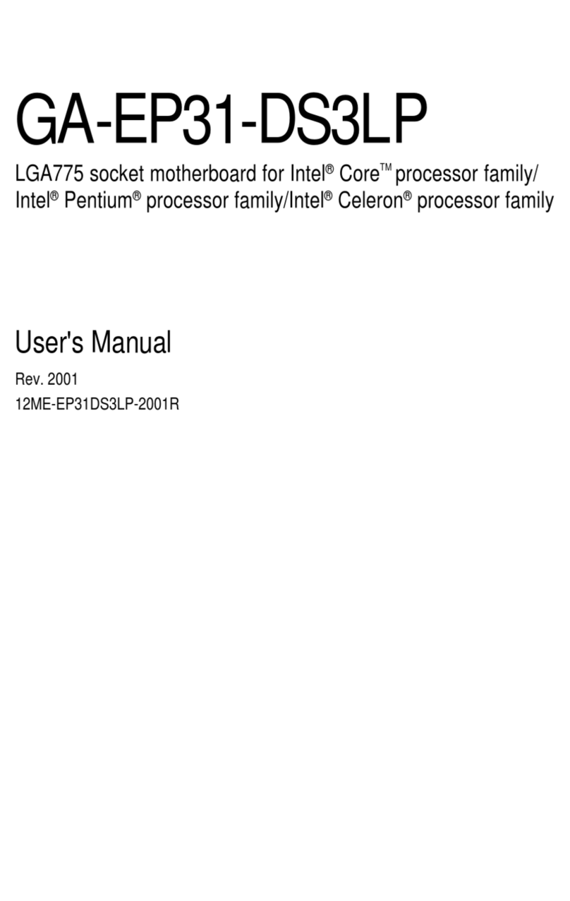 Gigabyte GA-EP31-DS3LP user manual