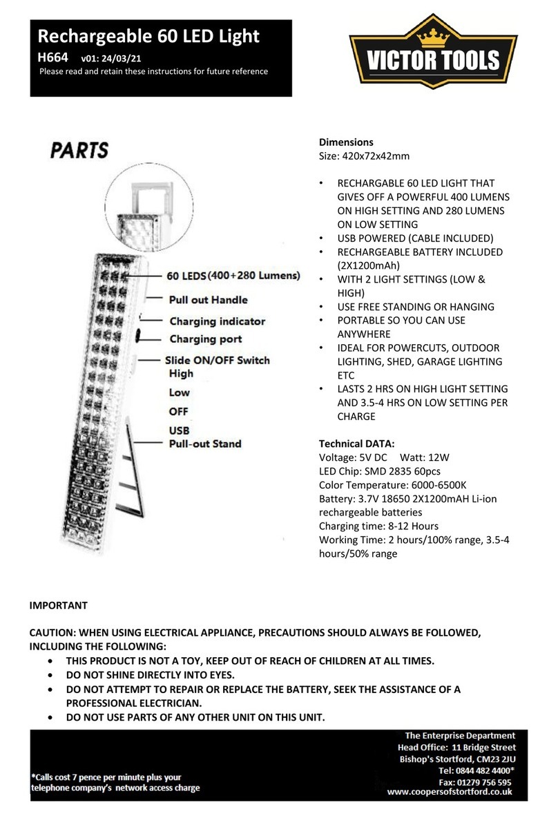 Victor Tools H664 Instructions for use Victor Tools H664 Instructions for use