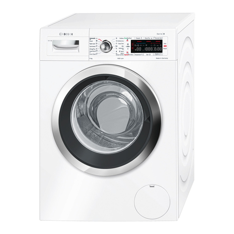 Bosch WAWH8640IL Instruction manual and installation instructions