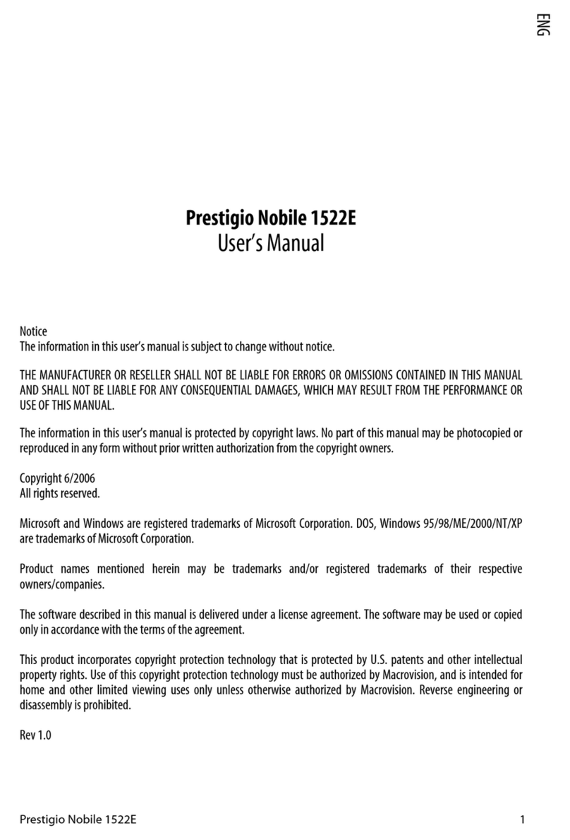 Prestigio Nobile 1522E User manual