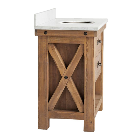 PotteryBarn Benchwright Single Sink Console User manual PotteryBarn Benchwright Single Sink Console User manual