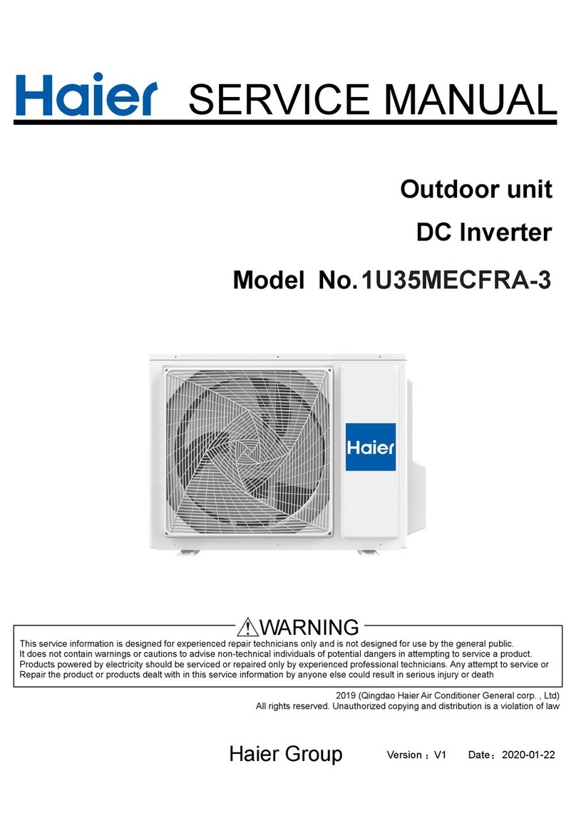 Haier 1U35MECFRA-3 Service manual