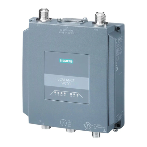 Siemens SIMATIC NET SCALANCE W M766 Series operating instructions